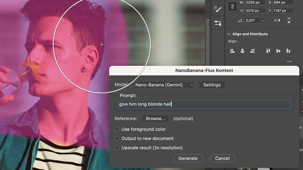 Nano Banana and Flux Kontext Script for Photoshop