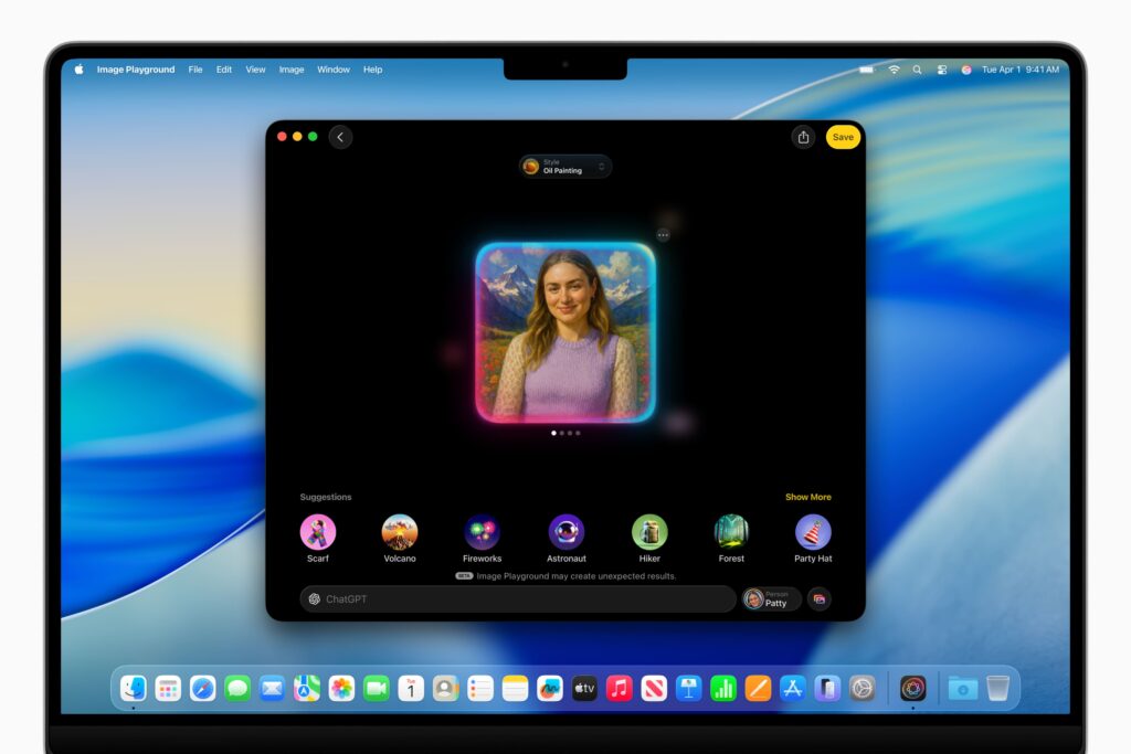 Apple WWDC25 Apple Intelligence Image Playground with ChatGPT