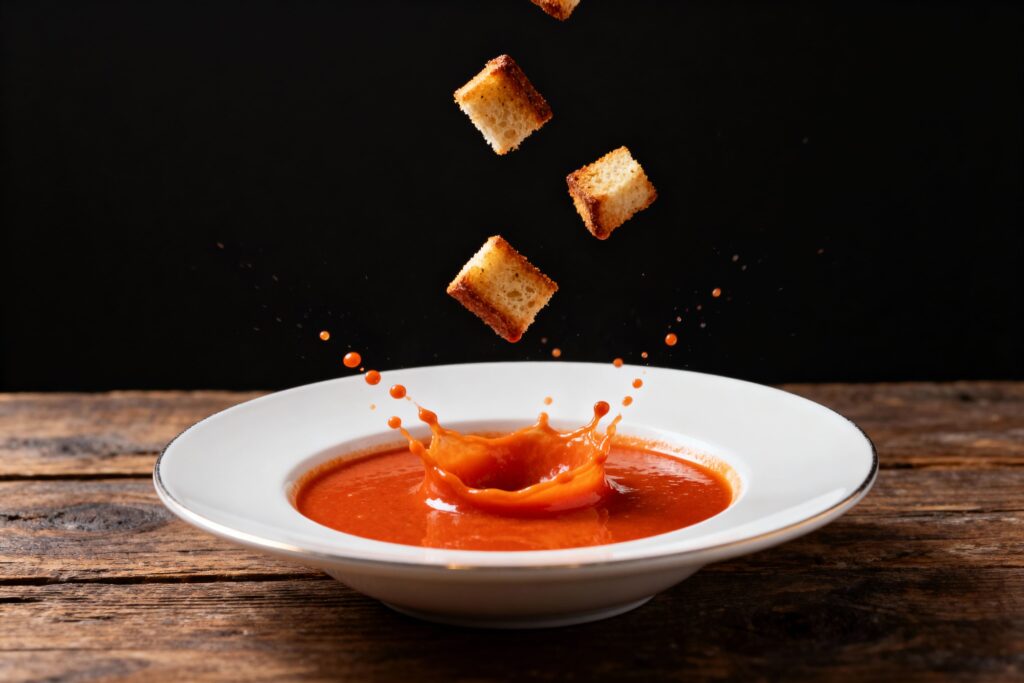crema tomate picatostes