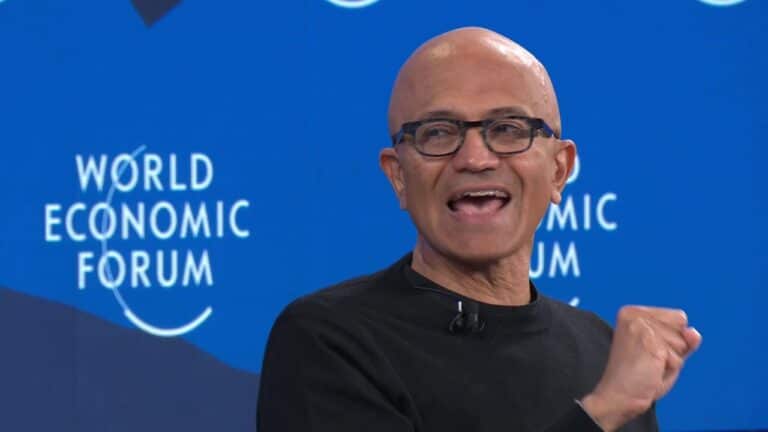satya nadella ceo microsoft davos